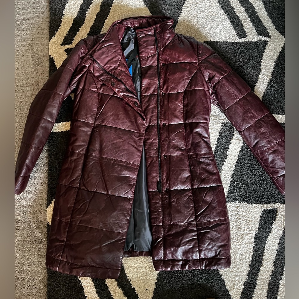 Mauritius Leather // Lya Longer Leather Puffer Jacket